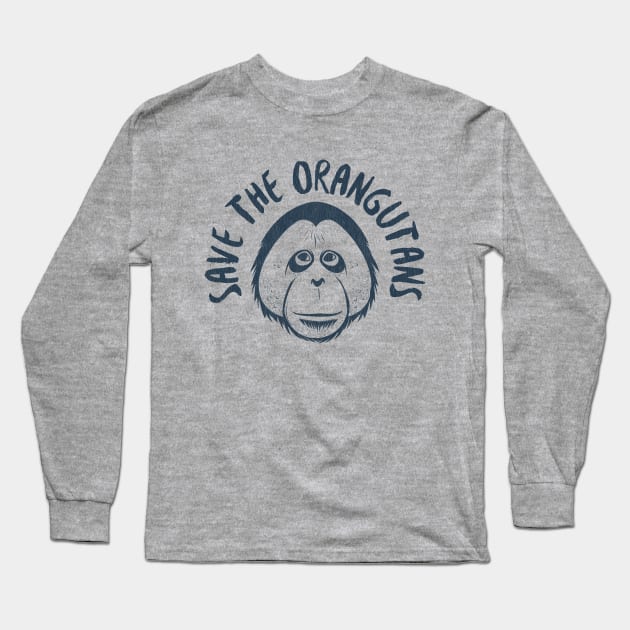 Save the Orangutans Long Sleeve T-Shirt by bangtees